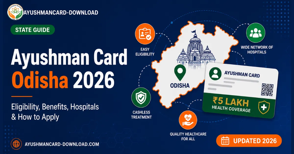 Ayushman Card Odisha 2026 apply download eligibility and empanelled hospitals
